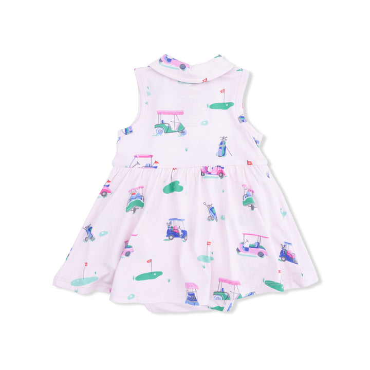 Vintage Golf Carts Pink - Polo Tennis Dress