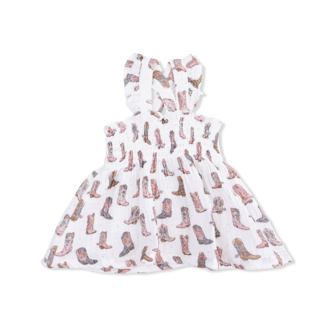 Cowgirl Boots - Smocked Top W/ Bloomer