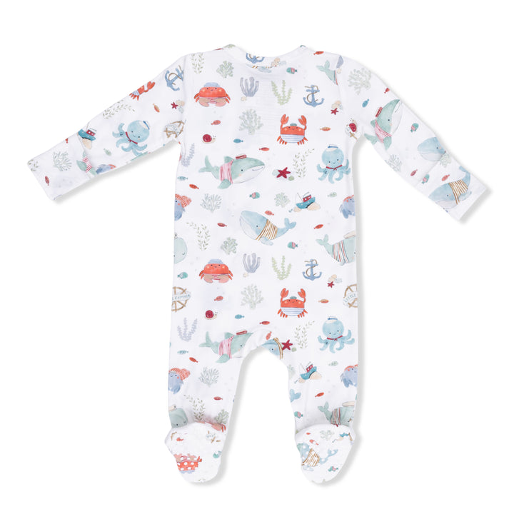 Sailor Sea Creatures - 2 Way Zipper Footie