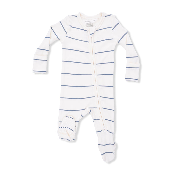 Vintage Stripe - 2 Way Zipper Footie