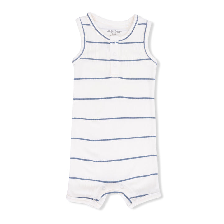 Vintage Stripe - Henley Shortie Romper