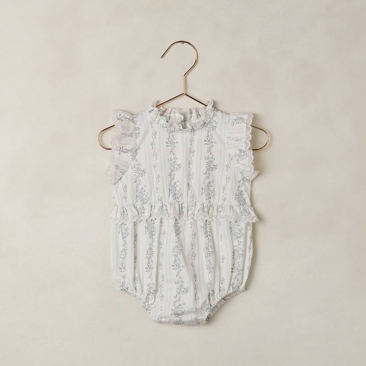 Alice Romper - French Floral Stripe