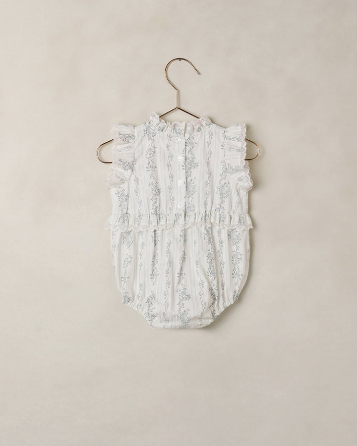 Alice Romper - French Floral Stripe