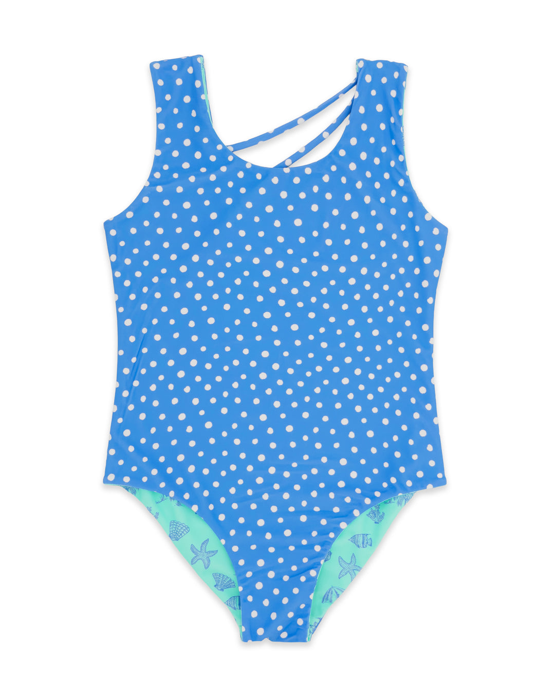 Summer Sun Reversible One-Piece - Aqua Crystal