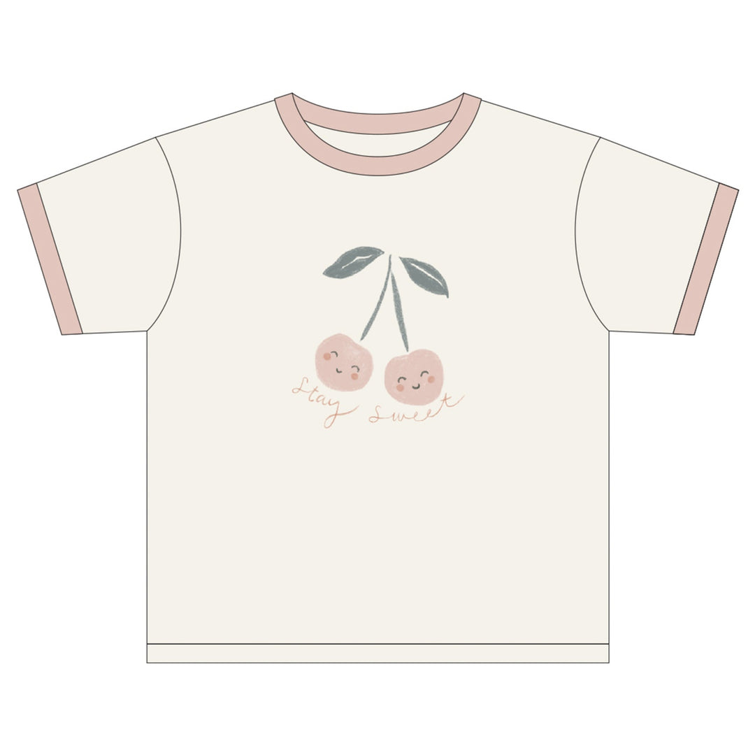 RINGER TEE CHERRY