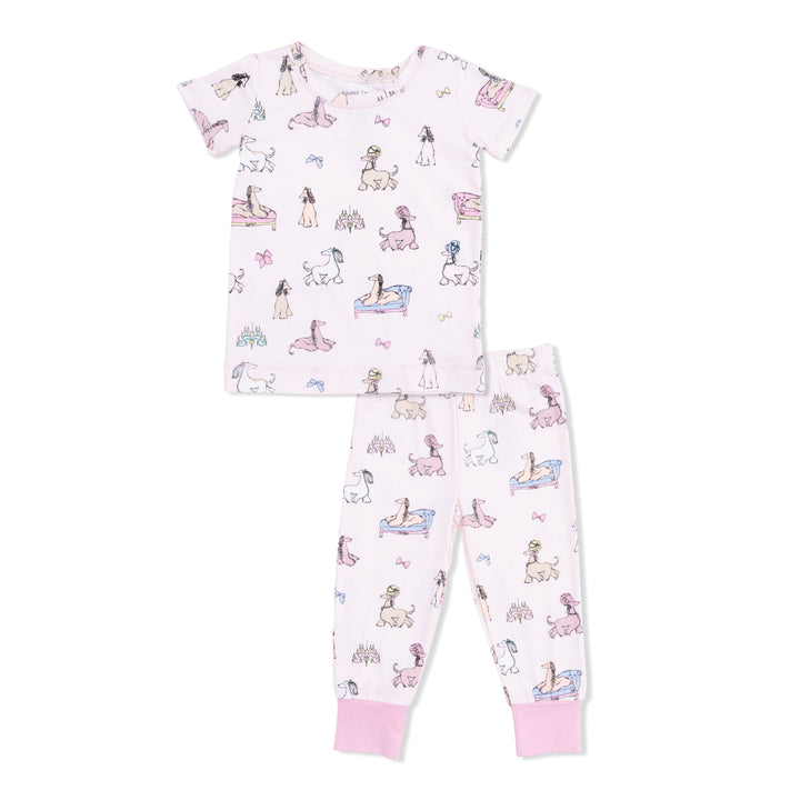 Fancy Hounds W/ Bows - S/S Loungewear Set
