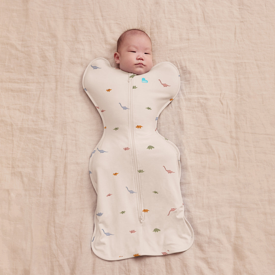 SWADDLE UP 1.0T STRETCH COTTON DINOSNORE CREAM