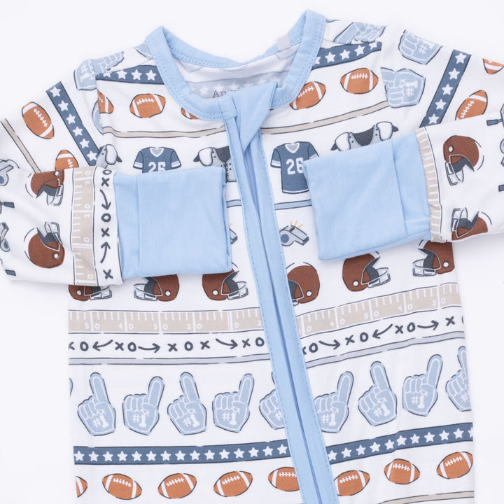 Football Stripe Convertible Romper