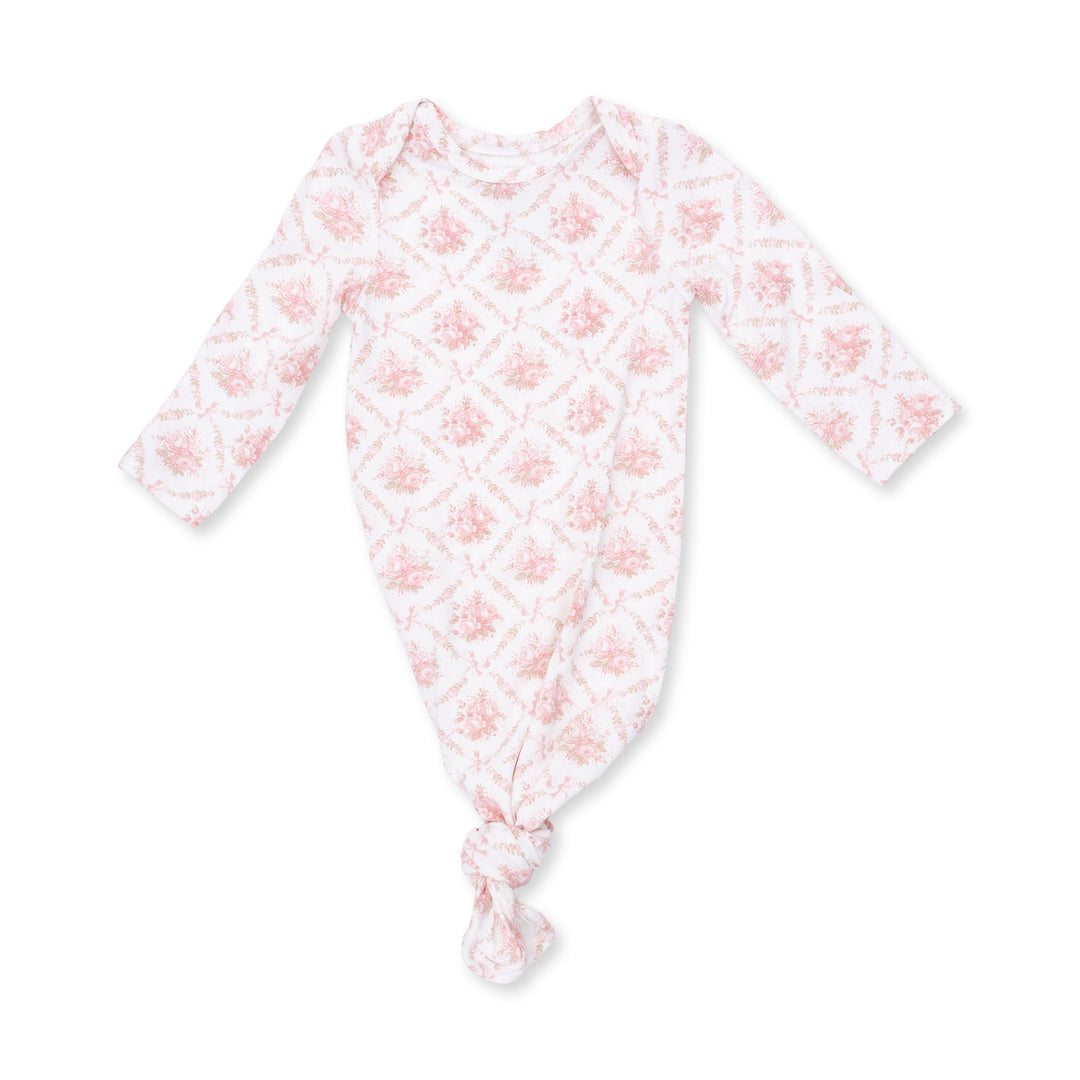 Rose Bow Lattice Knotted Gown and Headband