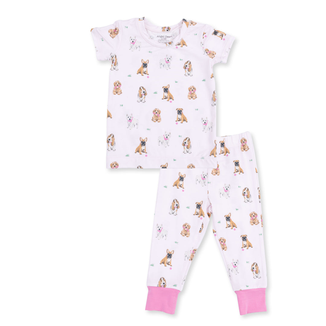 Bestie Dogs Pink S/S Loungewear Set
