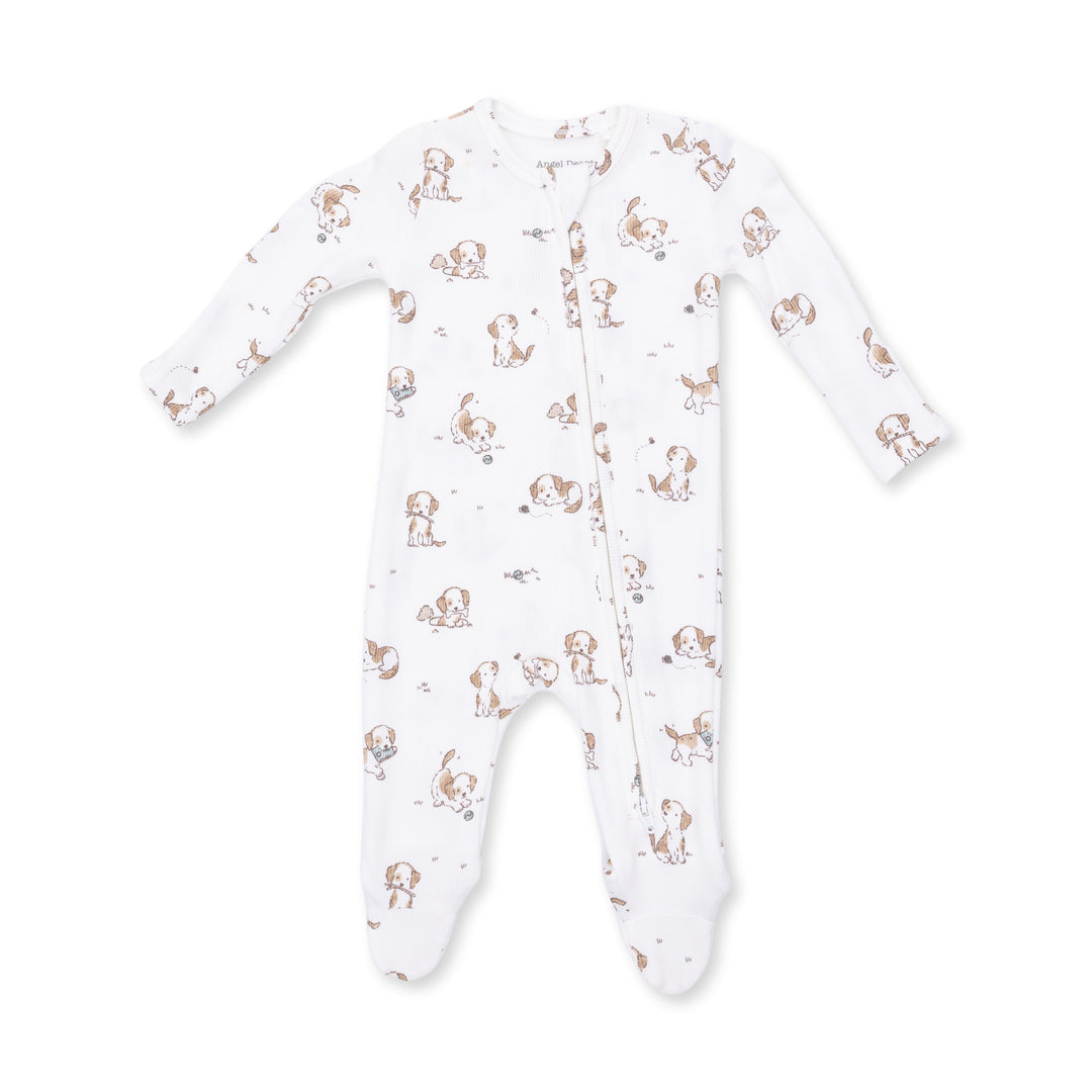 Explorer Puppy Blue - 2 Way Zipper Footie