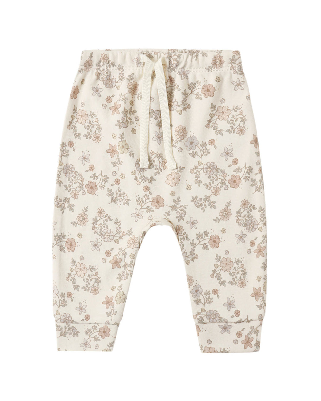 DRAWSTRING PANTS FLORAL VINE