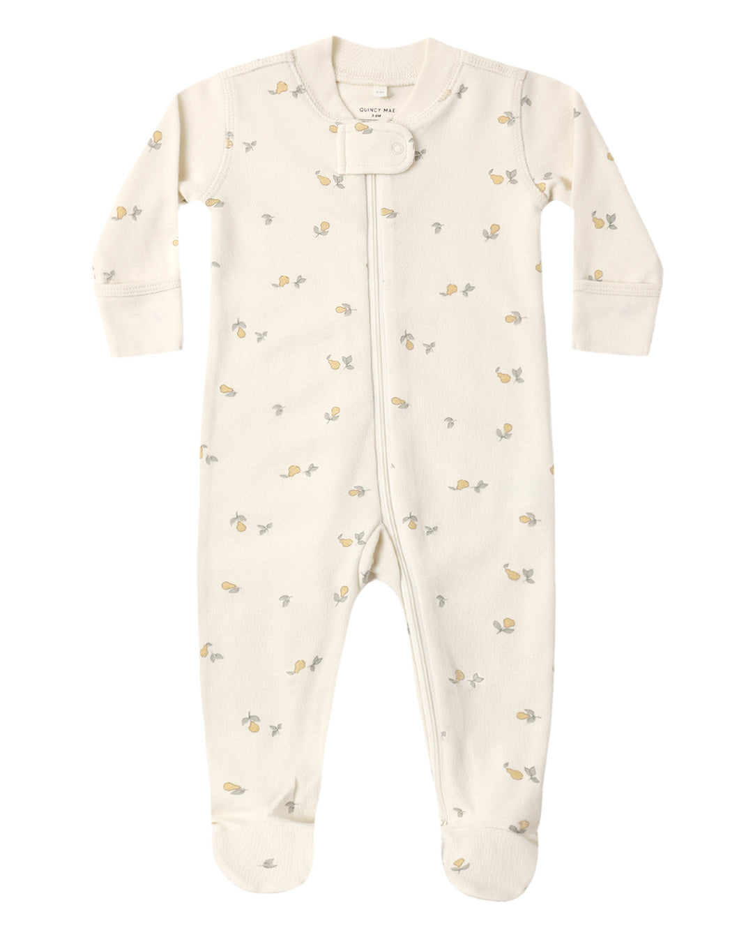 Zip L/S Footie Pears