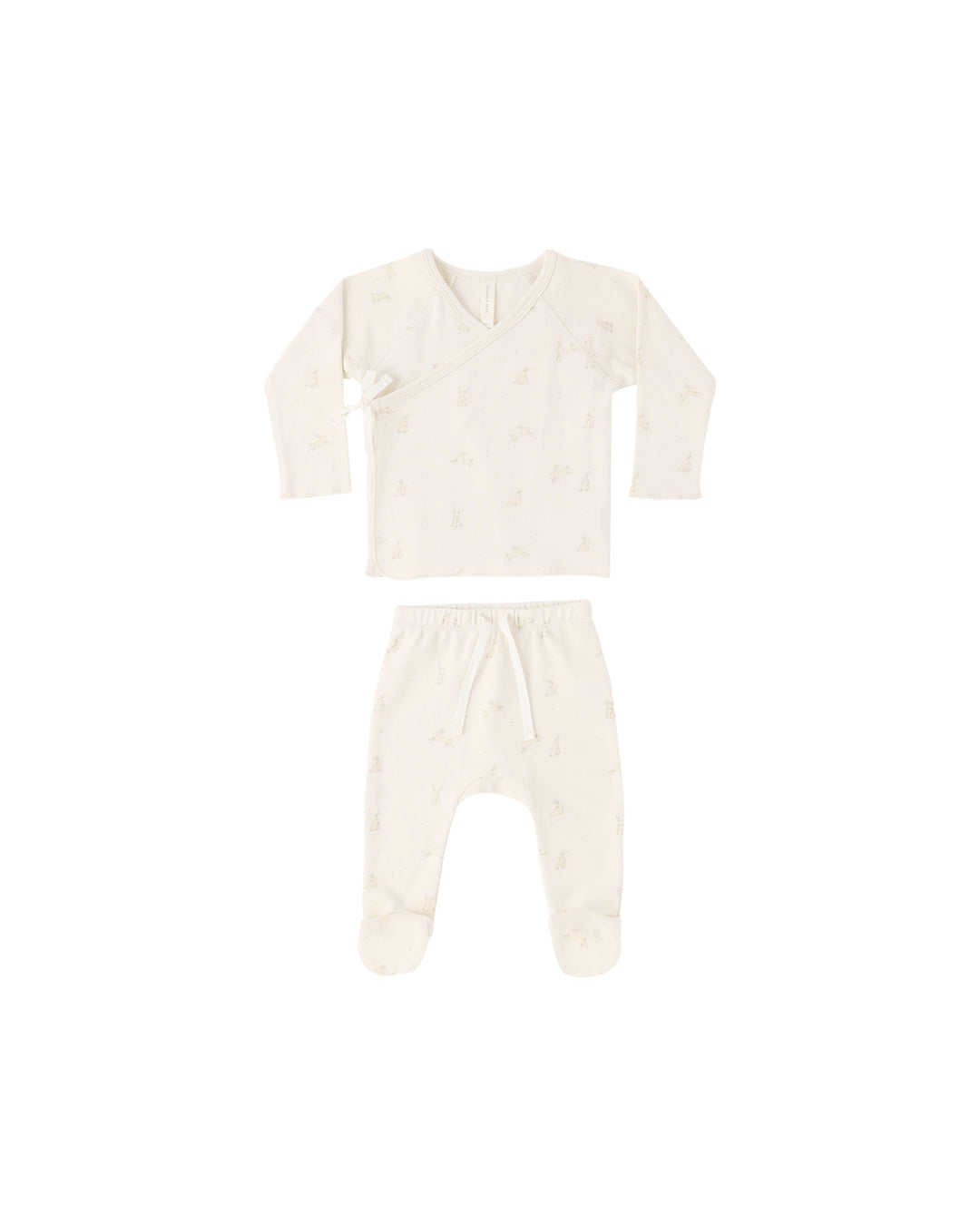 WRAP TOP + FOOTED PANT SET BUNNIES