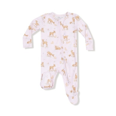 Little Fawn 2 Way Ruffle Zipper Footie