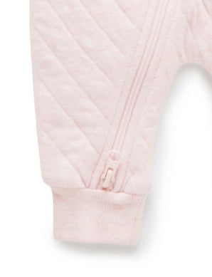 Soft Pink Quilted Growsuit