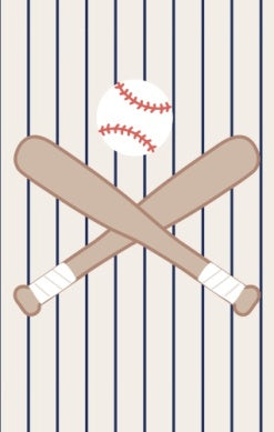 Baseball Stripe - 2 Way Zipper Footie