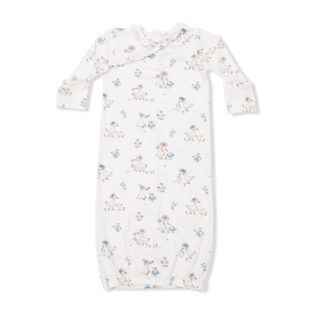 Flower Ducklings - Kimono Gown & Knot Headband