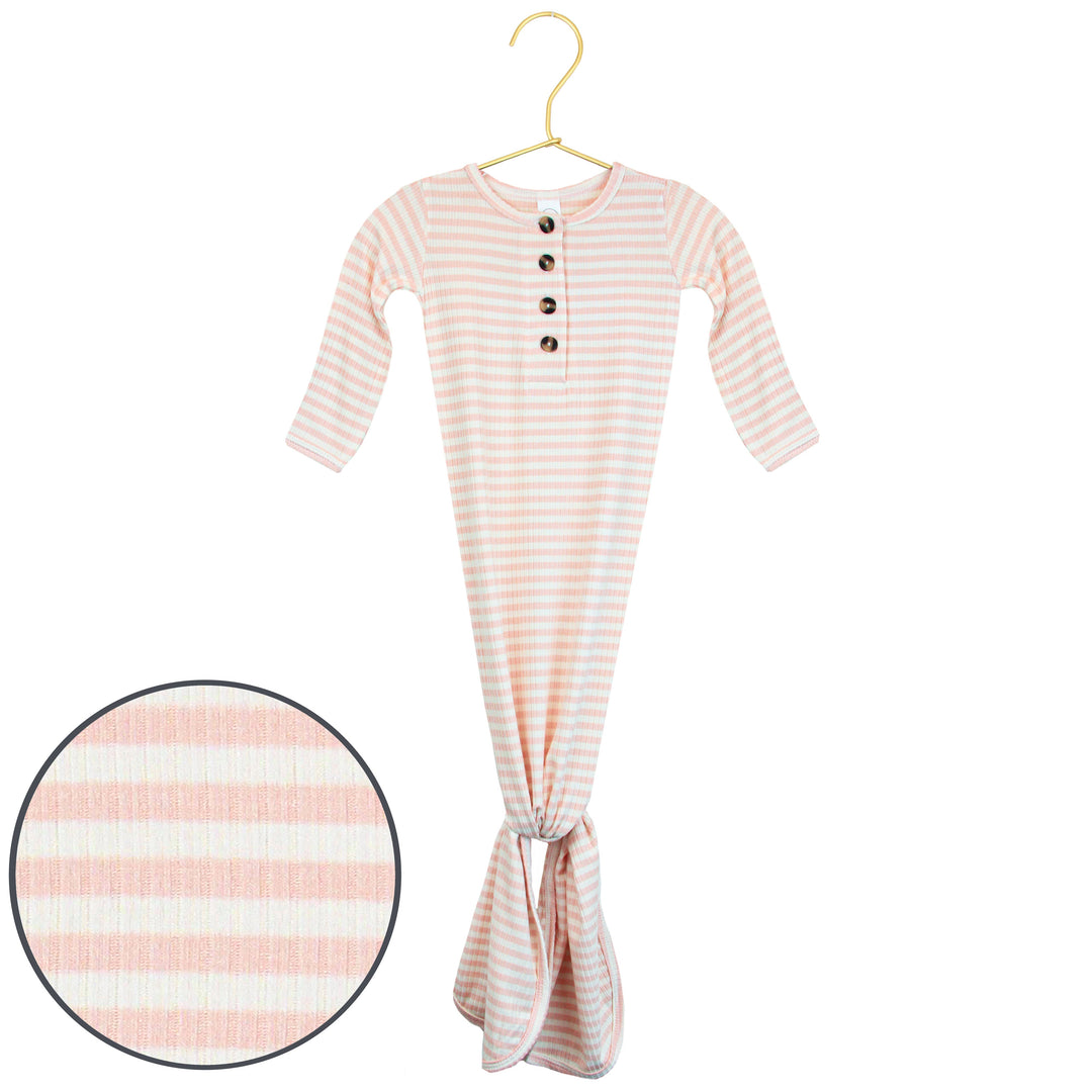 Harper Ribbed Knotted Gown