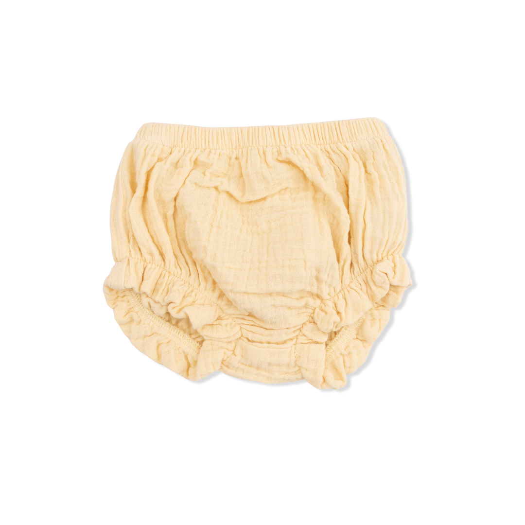 Solid Muslin Italian Straw - Smocked Top W/ Bloomer