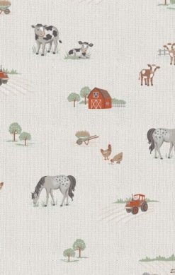 Little Farm Ribbed 2 Way Zipper Footie