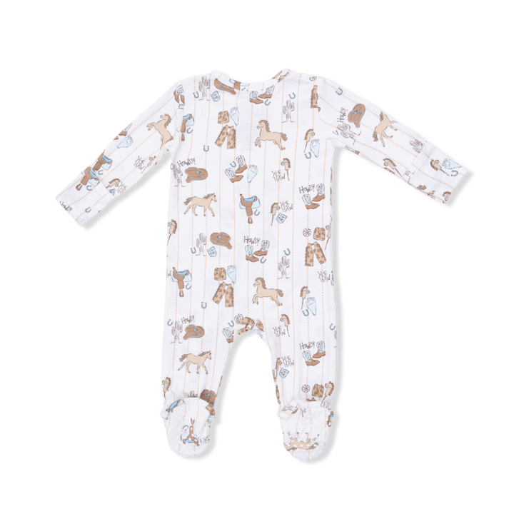 Cowboy Nursery - 2 Way Zipper Footie