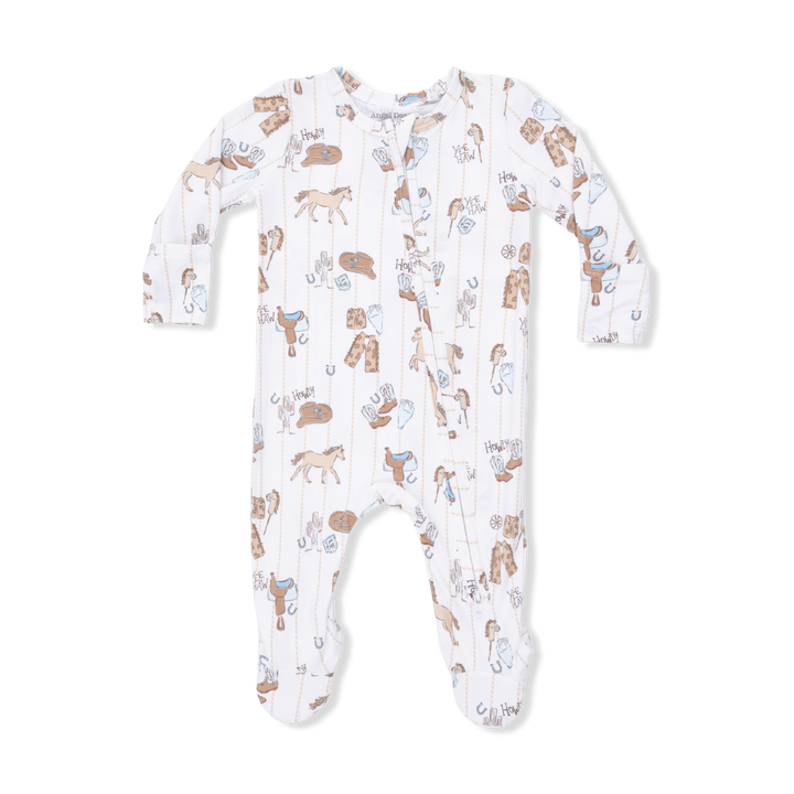 Cowboy Nursery - 2 Way Zipper Footie