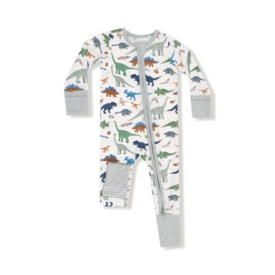 Washy Dino 2 Way Zipper Romper