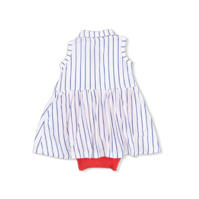 Baseball Stripe - Polo Tennis Dress