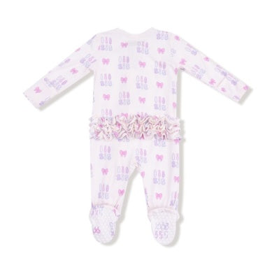 Lil Sis 2 Way Ruffle Zipper Footie