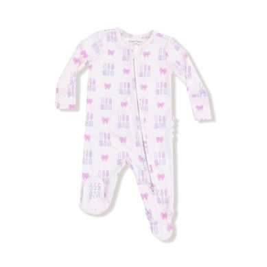 Lil Sis 2 Way Ruffle Zipper Footie