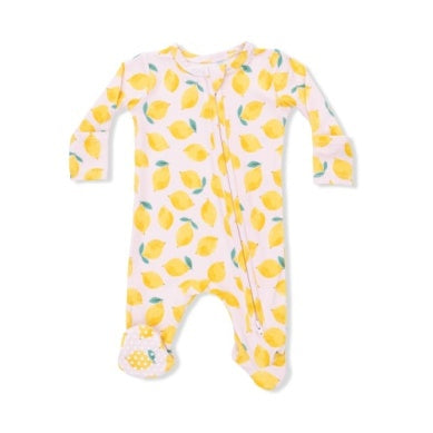 Sunny Lemons - 2 Way Zipper Footie