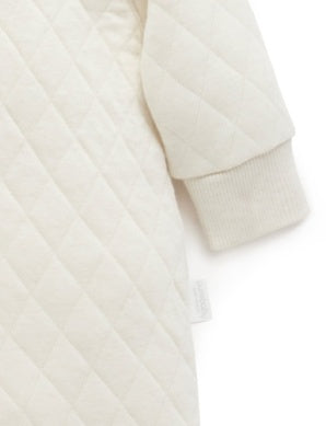 Wheat Melange Quilted Growsuit