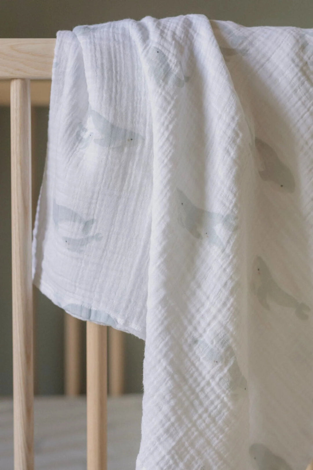 Organic Swaddle Follow Me Whale