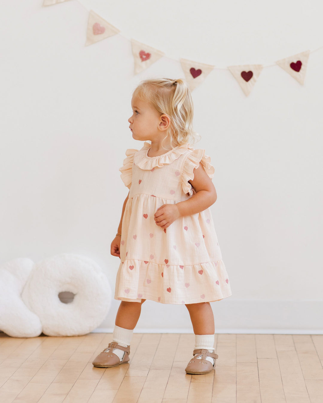 Charlotte Dress - Heart Embroidery