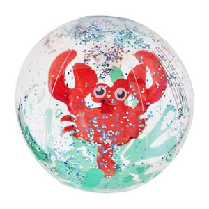 Crab Glitter Beach Ball