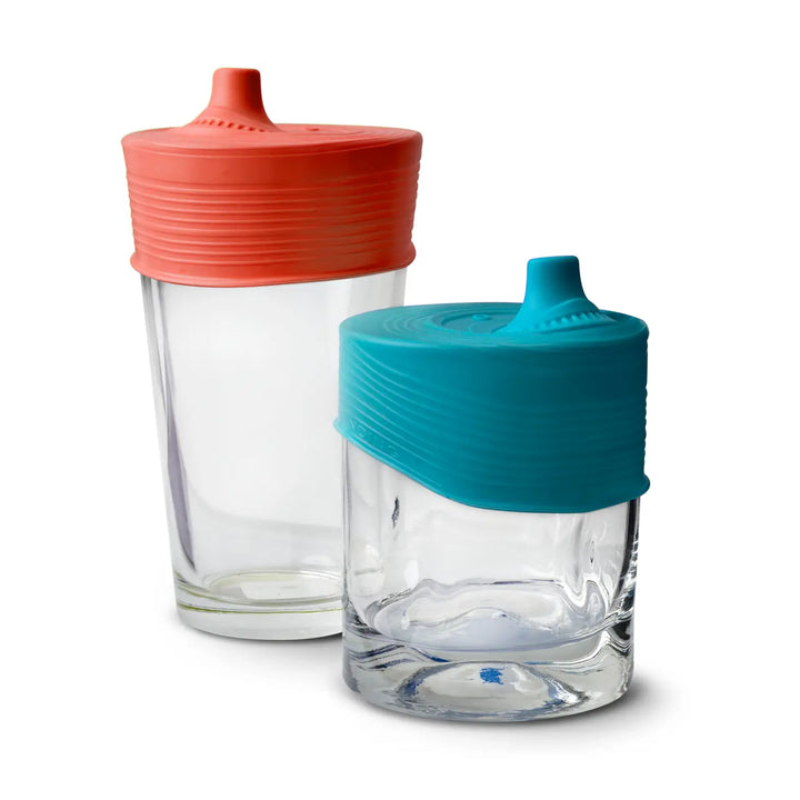 Silicone Lids with Sippy 2pk
