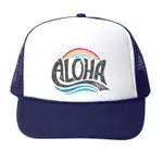 Aloha Rainbow Trucker Hat Navy Bubu hats Baby   [variant_option4] [variant_option5] [variant_option6] [variant_option7] [variant_option8] [variant_option9] 1