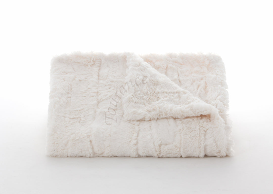 Baby Crib Blanket- Lux Rabbit Ivory