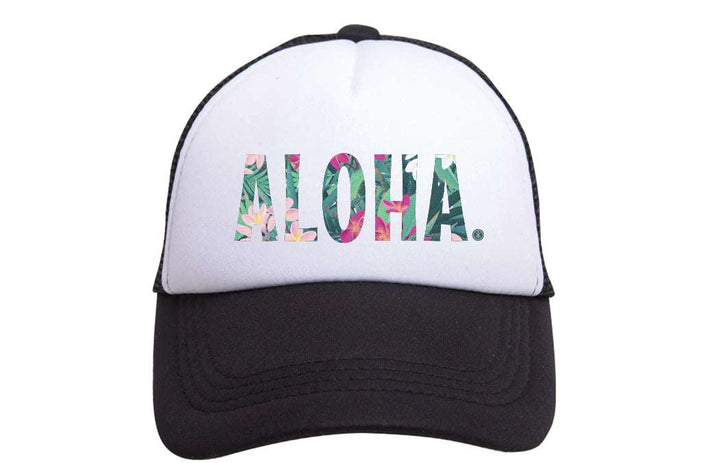 Black Aloha Trucker Hat Tiny Trucker    [variant_option4] [variant_option5] [variant_option6] [variant_option7] [variant_option8] [variant_option9] 2