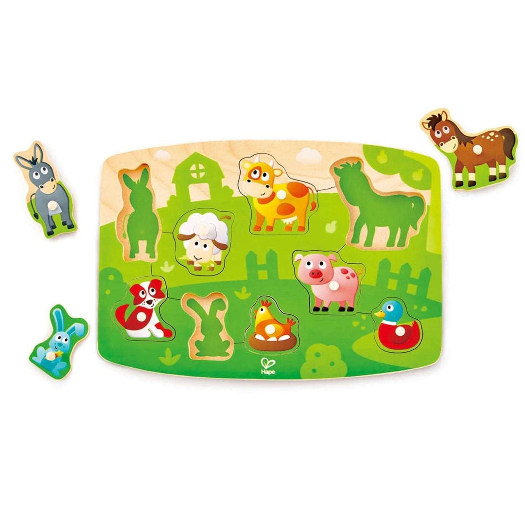 Farmyard Peg Puzzle Hape    [variant_option4] [variant_option5] [variant_option6] [variant_option7] [variant_option8] [variant_option9] 1