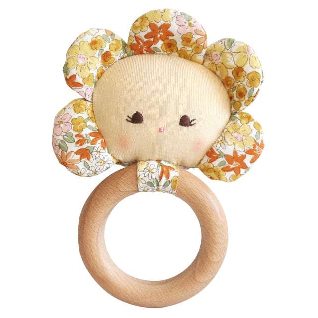 Flower Baby Teether Rattle-Sweet Marigold Alimrose    [variant_option4] [variant_option5] [variant_option6] [variant_option7] [variant_option8] [variant_option9] 1