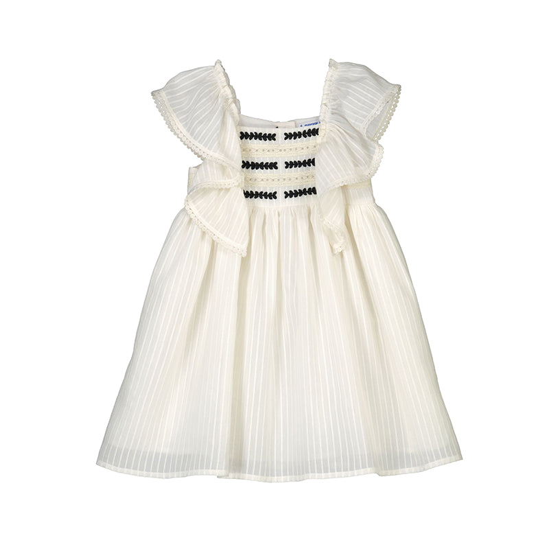 Cream Embroidered Dress 3926