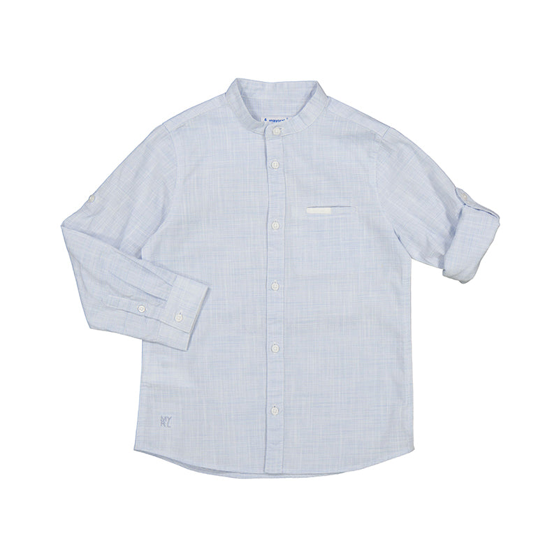 L/S Striped Mao Shirt 3168
