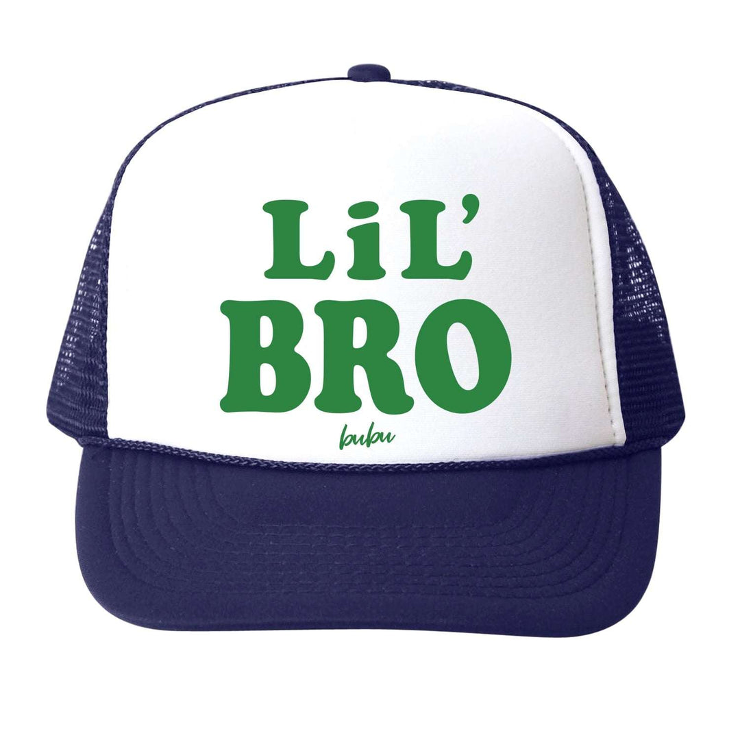 LIL BRO Navy Trucker Hat green Bubu hats Small   [variant_option4] [variant_option5] [variant_option6] [variant_option7] [variant_option8] [variant_option9] 1