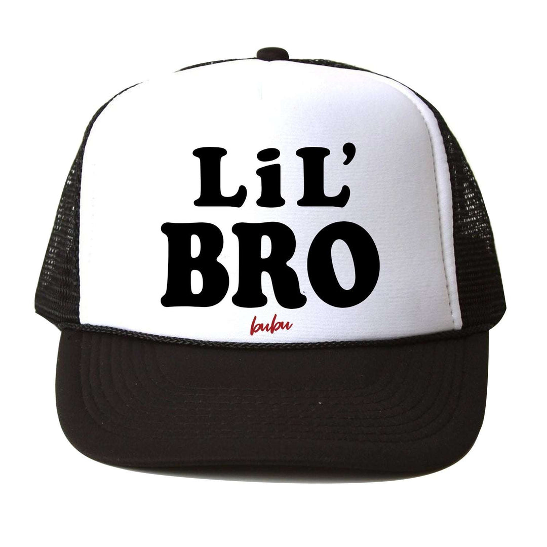 Lil Bro White / Black Trucker Hat Bubu hats Baby   [variant_option4] [variant_option5] [variant_option6] [variant_option7] [variant_option8] [variant_option9] 1