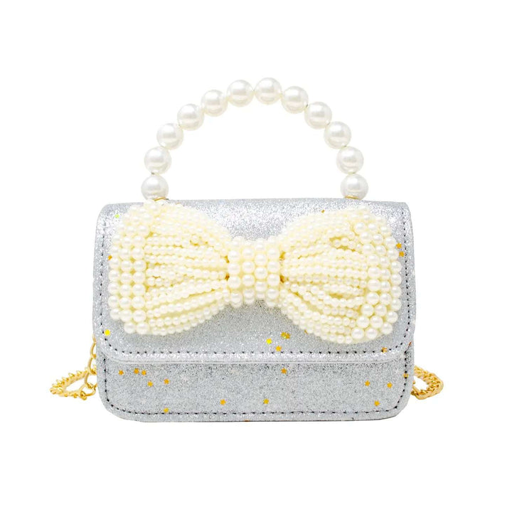 Pearl Handle Bow Bag Zomi Gems Silver   [variant_option4] [variant_option5] [variant_option6] [variant_option7] [variant_option8] [variant_option9] 4