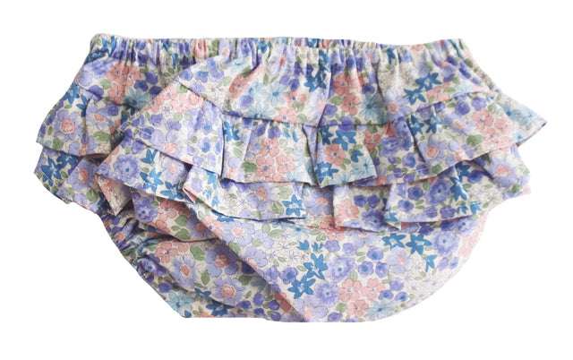 Ruffle Nappy Cover - Liberty Blue Alimrose 3-6M   [variant_option4] [variant_option5] [variant_option6] [variant_option7] [variant_option8] [variant_option9] 1