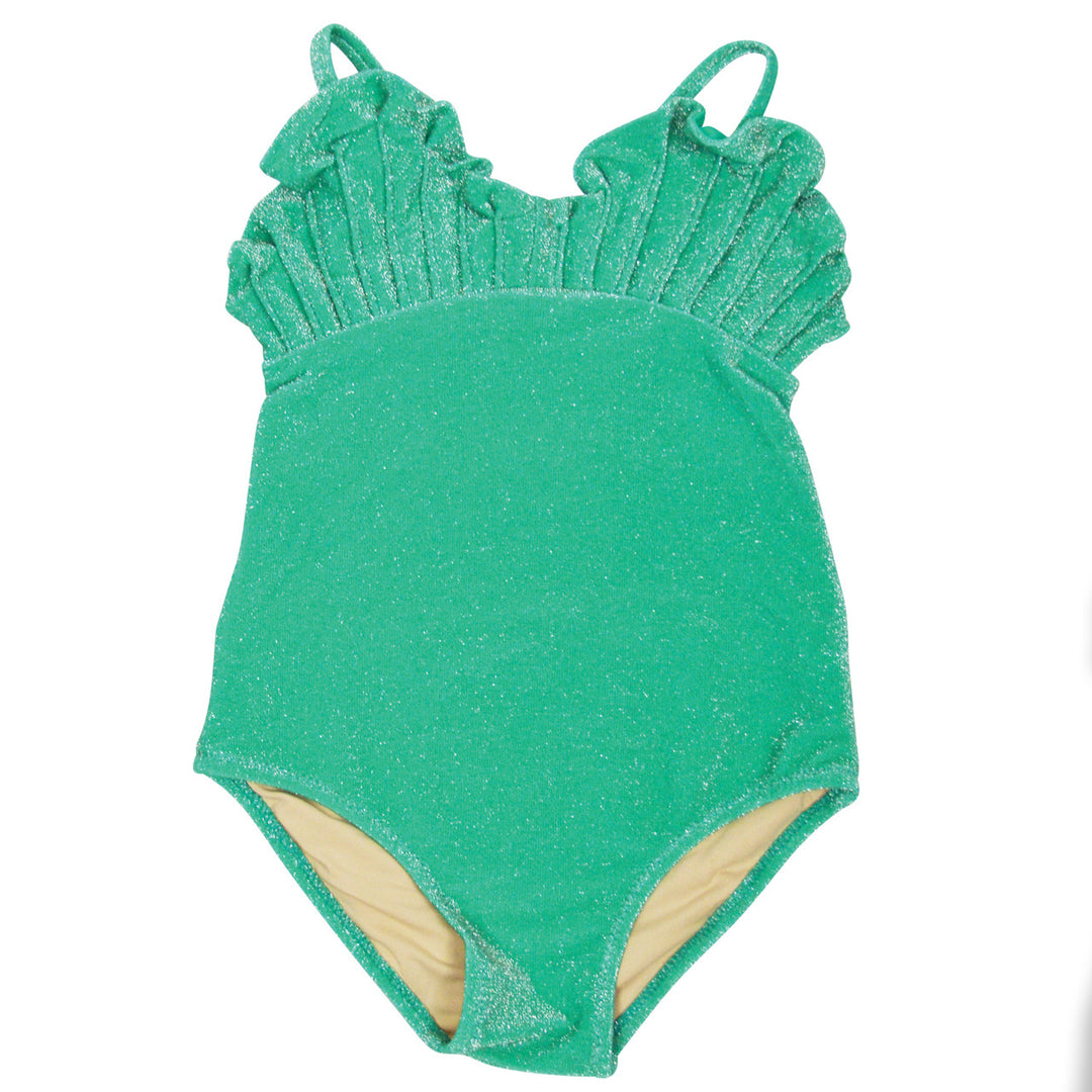 Green Shimmer Mermaid Shell Swimsuit