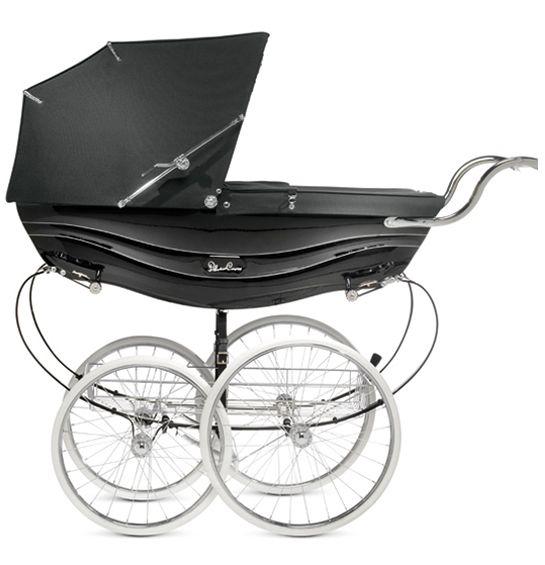 White silver cross clearance pram